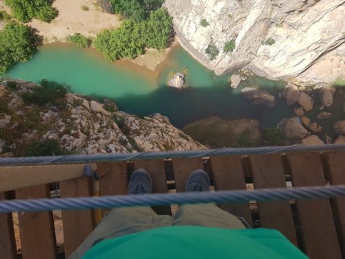 It can get fairly high in places Caminito Del Rey, Spain