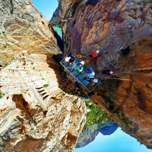 Caminito del Rey Tiny Planet 1 web Caminito del Rey Tiny Planet 1 web