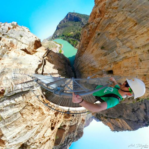 Caminito del Rey Tiny Planet web Caminito del Rey Tiny Planet web