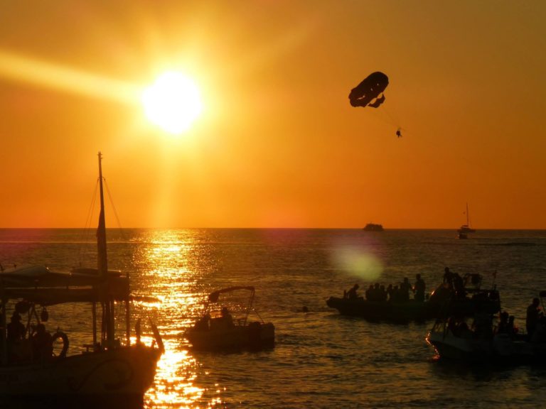 Sunset at Cafe del Mar, Ibiza, Spain – Standard Sunset at Cafe del Mar, Ibiza, Spain - Standard