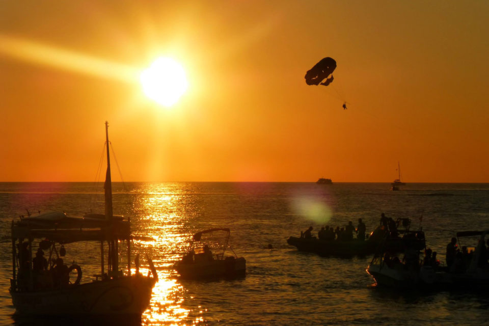 Sunset at Cafe del Mar, Ibiza, Spain - Standard