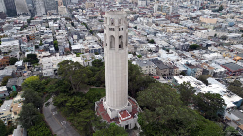Coit Tower 20221004 Drone Shot San Francisco 3