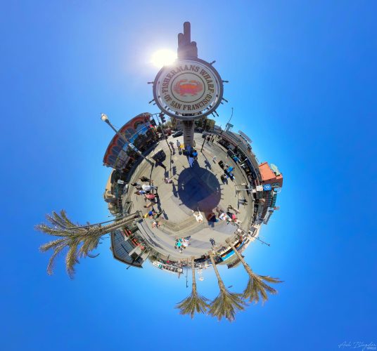 Fishermans Wharf 20220930 Tiny Planet San Francisco USA 2