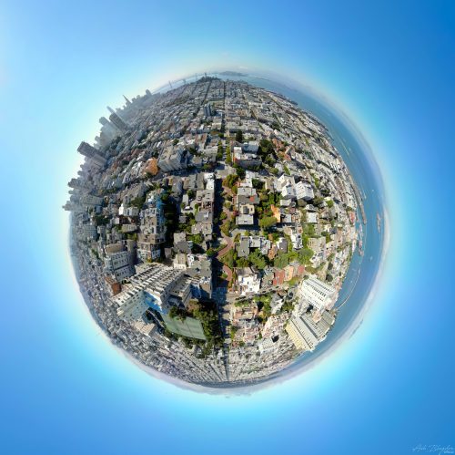 Lombard Street 20221005 Tiny Planet San Francisco 1