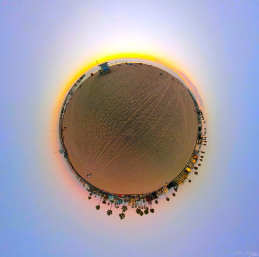 Venice Beach Santa Monica Tiny Planet 20221024 Los Angeles
