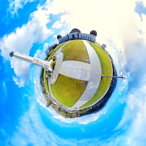 Griffith Observatory 2017, Los Angeles, USA - Tiny Planet