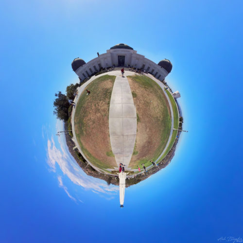 Griffith Observatory Tiny Planet 20221016 Los Angeles 3