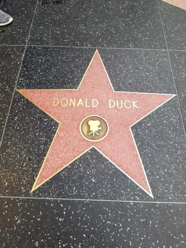 Donald Duck Walk of Fame, Hollywood Los Angeles