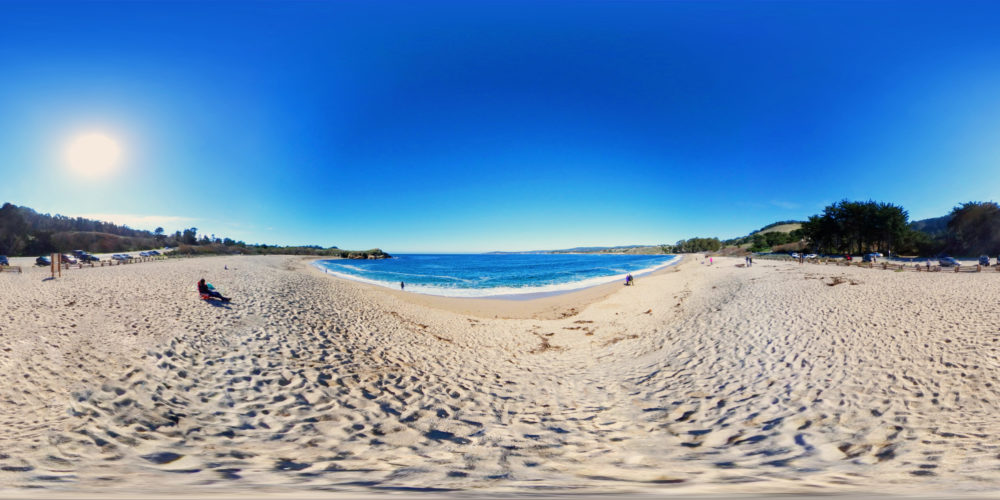Monastery Beach, Big Sur, USA, 360 Panoramic Monastery Beach, Big Sur, USA, 360 Panoramic