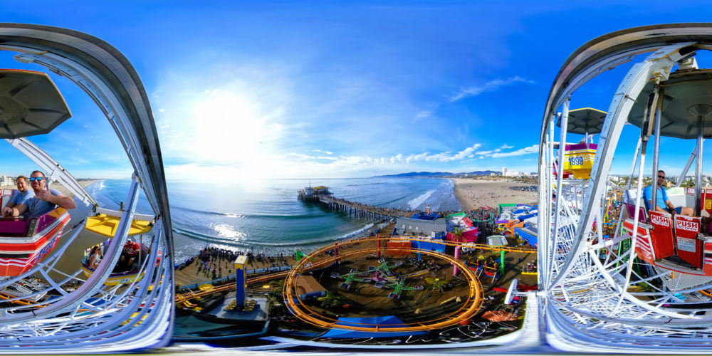 Pacific Wheel 2017, Santa Monica Los Angeles - USA 360 Panoramic