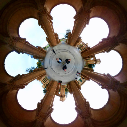 Palace of Fine Arts, San Francisco, USA - Tiny Planet Palace of Fine Arts, San Francisco, USA - Tiny Planet