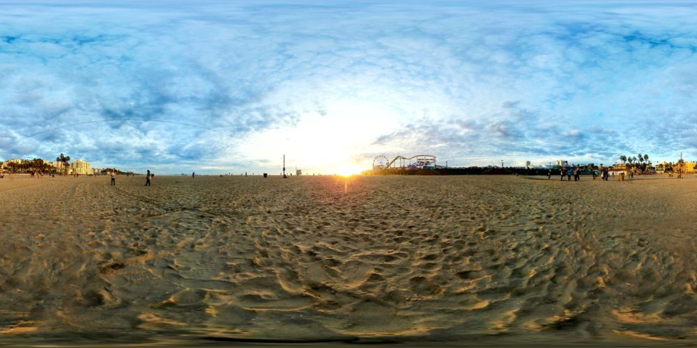 Santa Monica Beach 2017, Santa Monica - USA 360 Panoramic