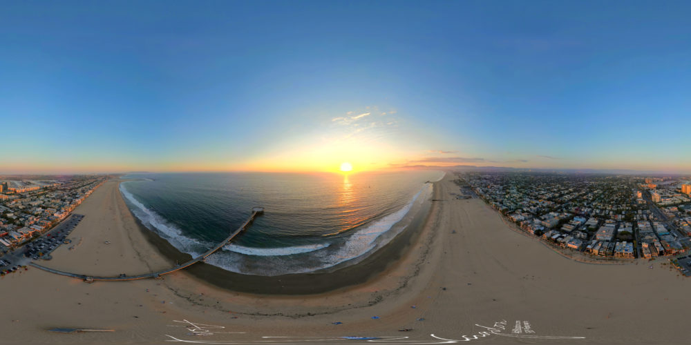 Venice Beach Drone 20220928 Watermarked Santa Monica Los Angeles
