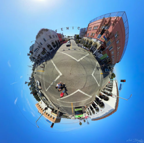 Venice Santa Monica Tiny Planet 20221024 Los Angeles