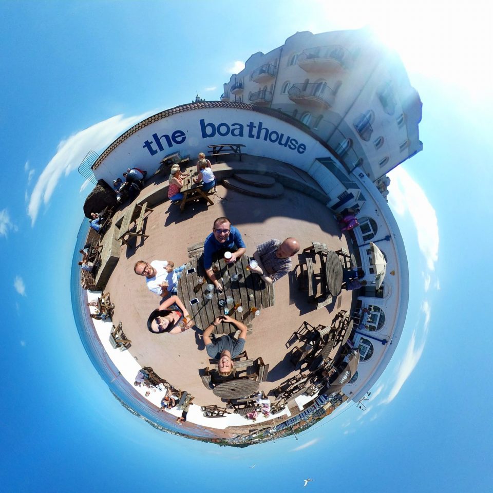 Boathouse, Paignton, Tiny Planet