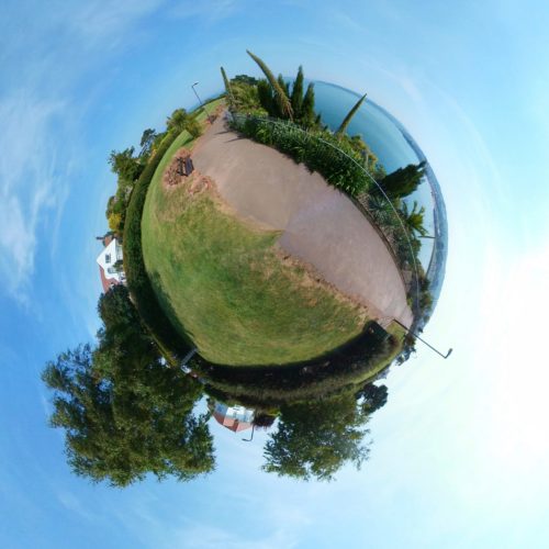 Roundham Head, Paignton, UK - Tiny Planet