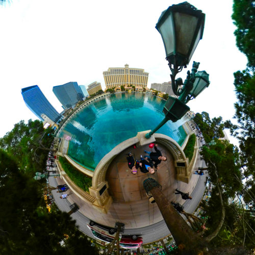 Bellagio Fountains, Las Vegas - Tiny Planet Bellagio Fountains, Las Vegas - Tiny Planet