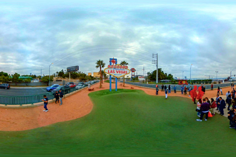 Welcome to Las Vegas Sign, Las Vegas - USA 360 Panoramic