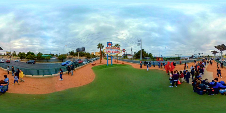 Welcome to Las Vegas Sign, Las Vegas - USA 360 Panoramic