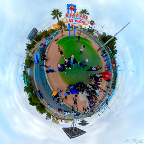 Welcome to Las Vegas Sign, Las Vegas, USA - Tiny Planet