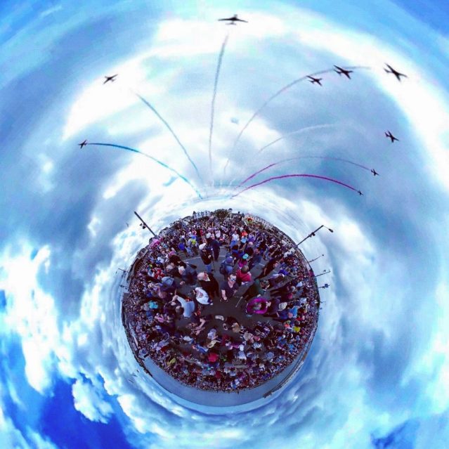 Torbay Airshow, Paignton, UK - Tiny Planet,
