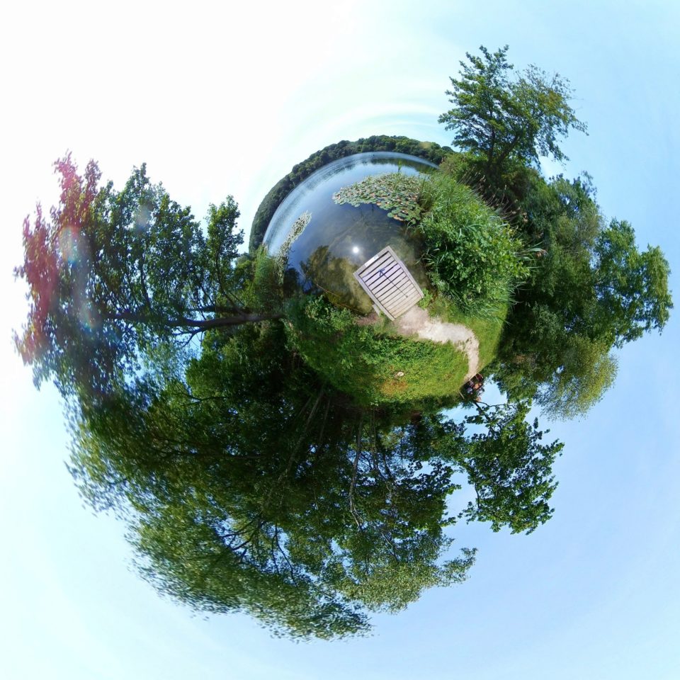 Decoy Country Park, Newton Abbot, UK - Tiny Planet