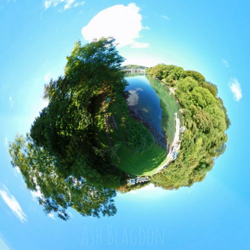 Waterhead Creek, Kingswear, UK, - Tiny Planet Waterhead Creek, Kingswear, UK, - Tiny Planet
