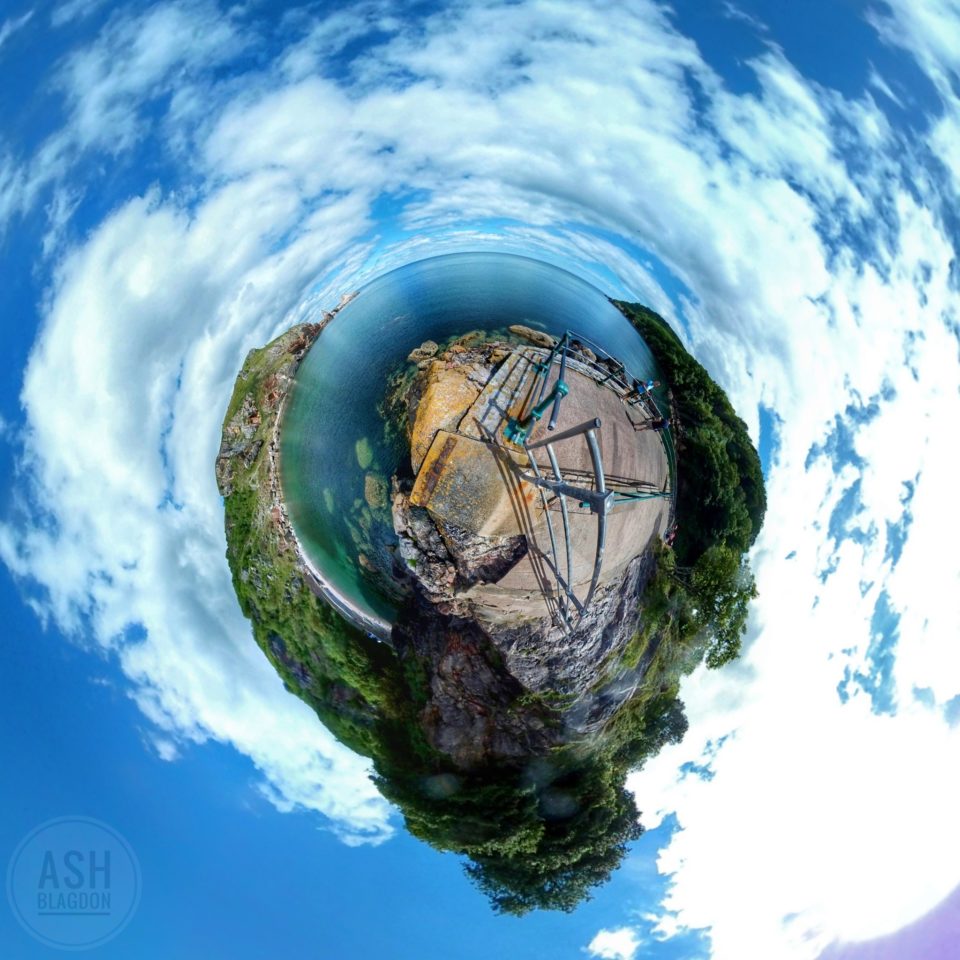 Anstey's Cove, Torquay - Tiny Planet