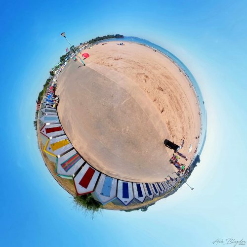 Goodrington Beach Paignton Tiny Planet