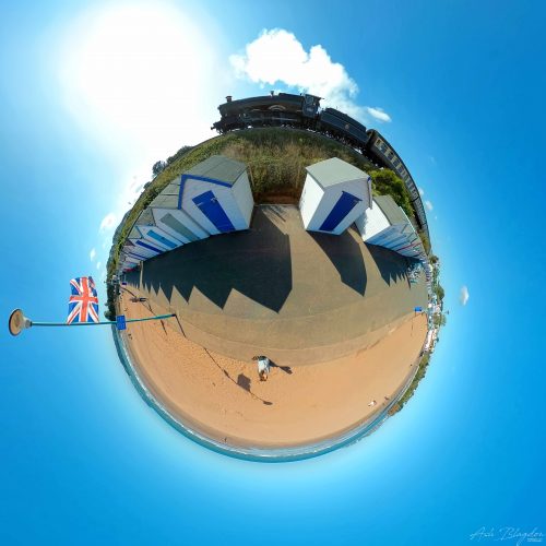 Goodrington Beach Paignton 2019 Tiny Planet web