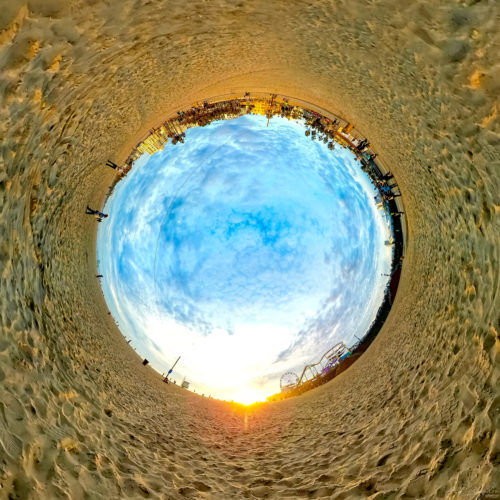 Santa Monica Beach 2017, Santa Monica, USA - Inverted Planet