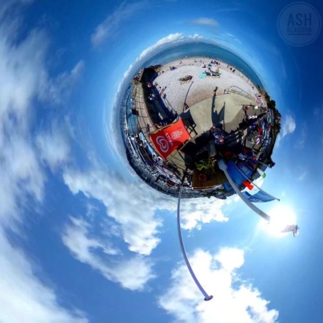 Breakwater Beach, Brixham, Uk - Tiny Planet