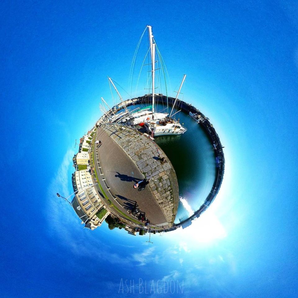 Dieppe, France - Tiny Planet
