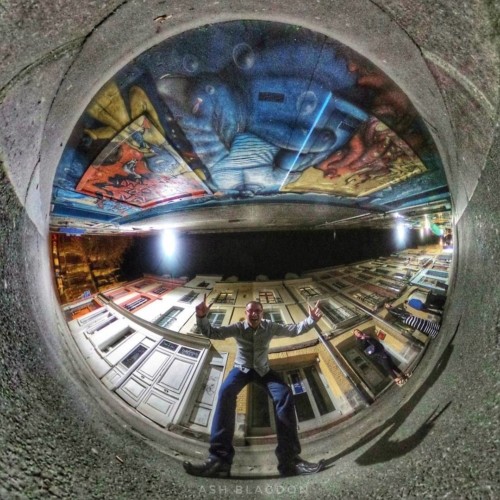 Graffiti, Dieppe, France - Inverted Planet