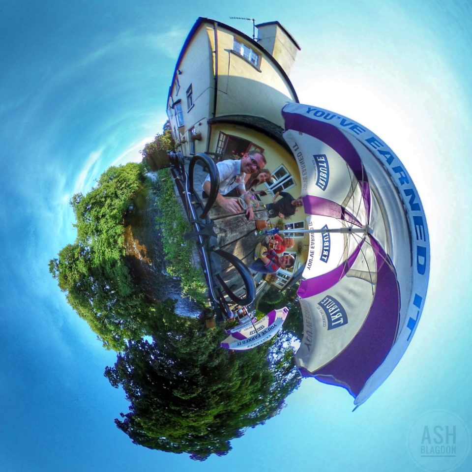 Abbey Inn, Buckfastleigh, UK, Tiny Planet
