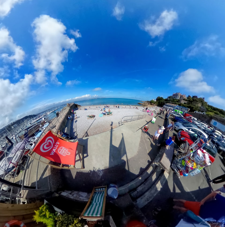 Breakwater Beach, Brixham, UK, Inverted Planet