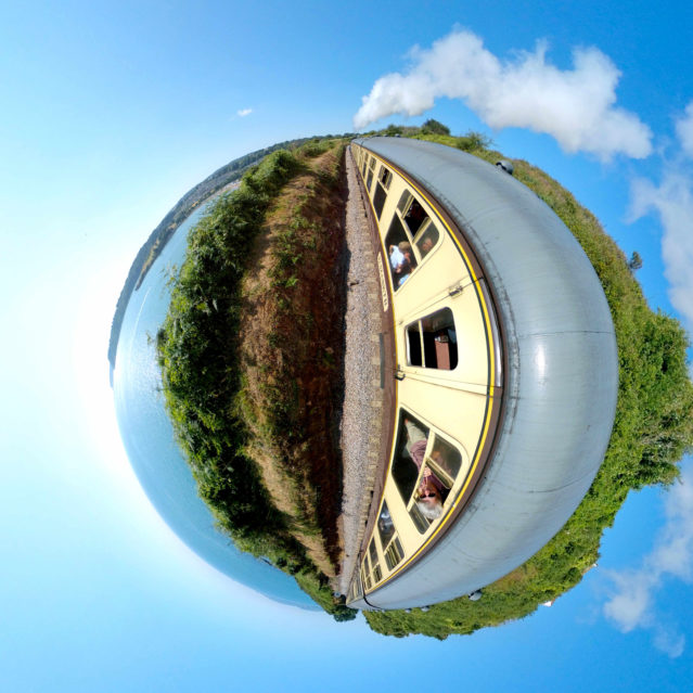 Dartmouth Steam Train, Paignton, UK - Tiny Planet