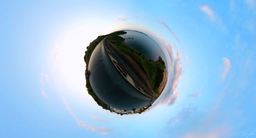 Dartmouth Steam Train, Paignton, UK - Tiny Planet Dartmouth Steam Train, Paignton, UK - Tiny Planet