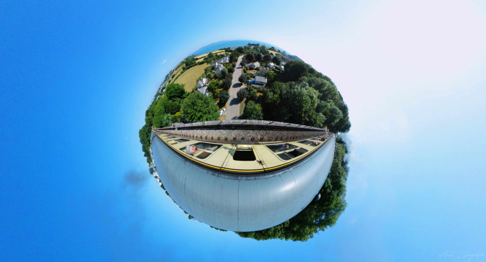Dartmouth Steam Train, Paignton, UK - Tiny Planet