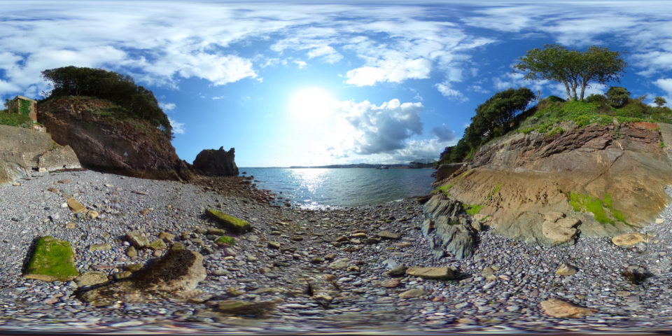 Peaked Tor Cove, Torquay, UK, 360 Panoramic