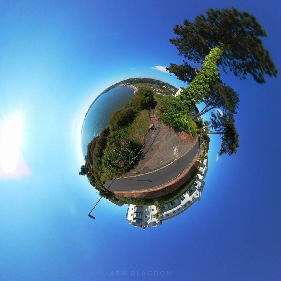 Goodrington Paignton Tiny Planet