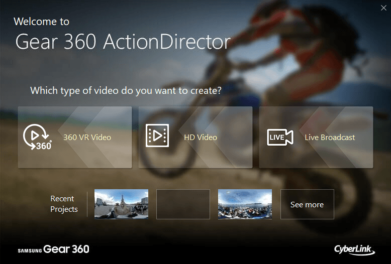 samsung gear 360 actiondirector 2