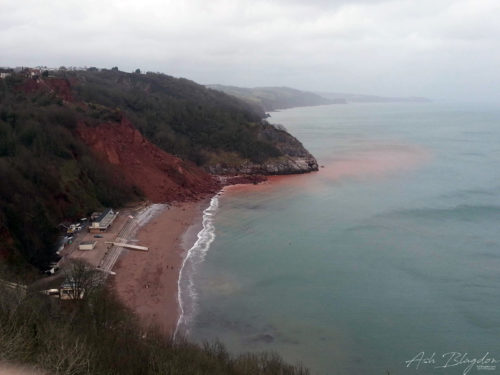Oddicombe Beach view from Babbacombe Downs - April 2013