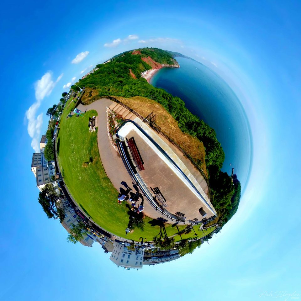 Babbacombe Downs, Torquay, Tiny Planet