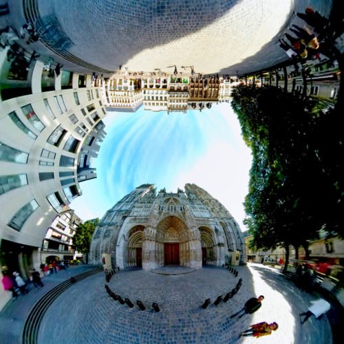 Rouen Cathedral Mercator Planet