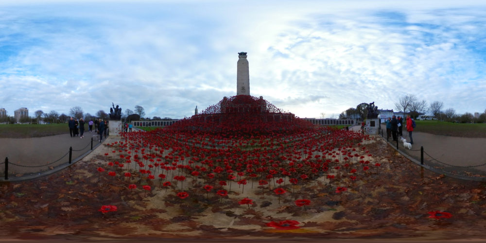 Plymouth Wave of Poppies, 360 Panoramic