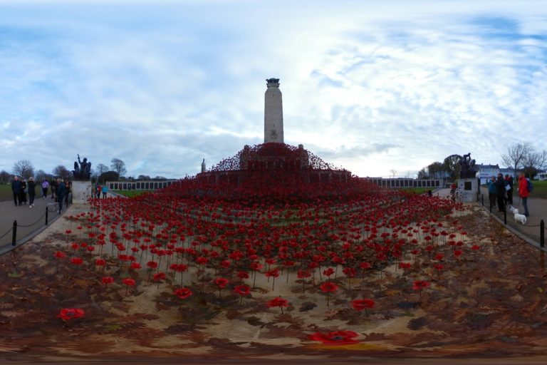 Plymouth Wave of Poppies, 360 Panoramic