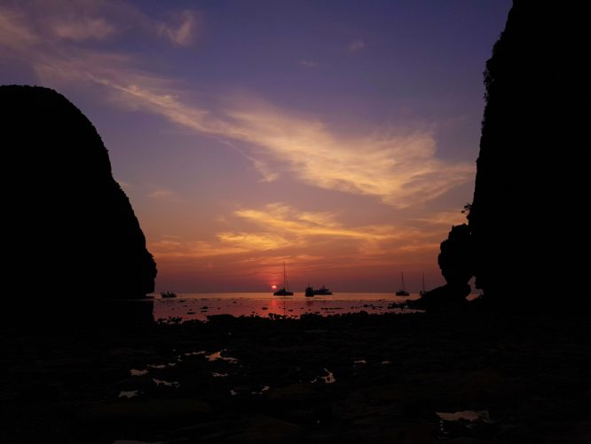 Maya Bay Sunset, Phi Phi, Thailand, Standard