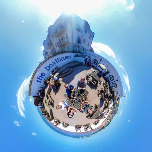 Boathouse, Paignton, Tiny Planet