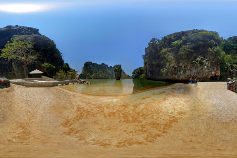 James Bond Island, Khao Phing Kan, Thailand, 360 Panoramic